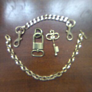 Gold-Tone Purse Hardware and Chain